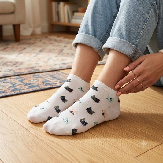 Kitty-Sneakersocken