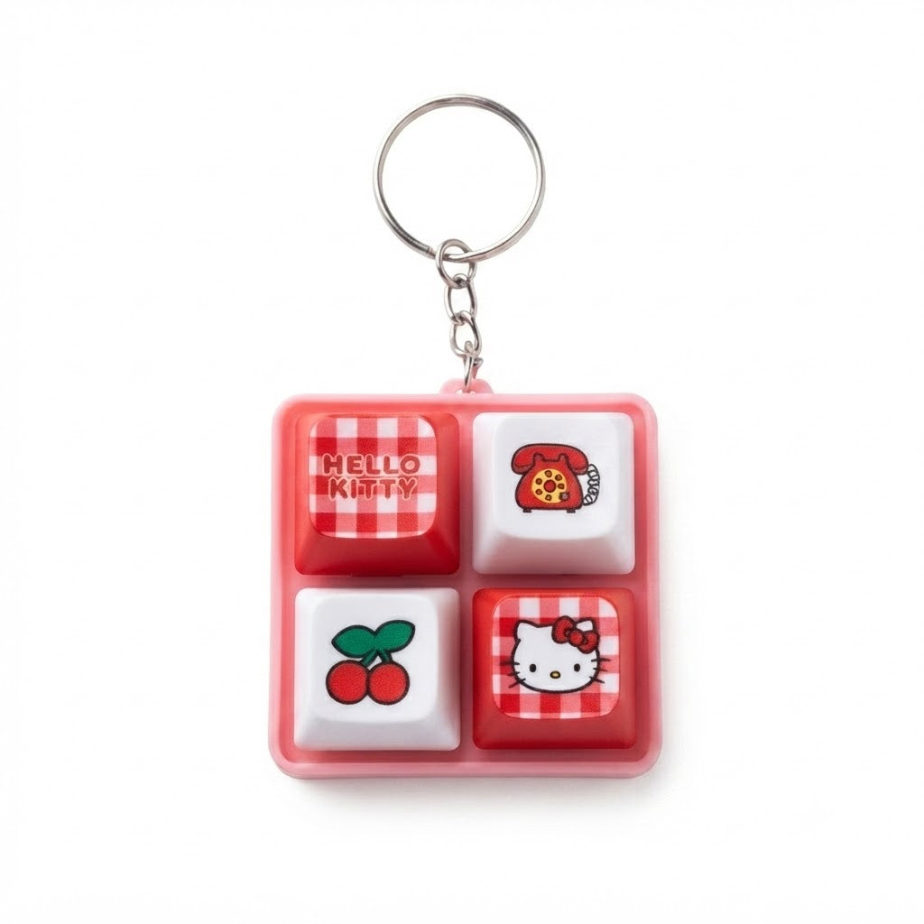 Hello Kitty Keyboard Fidget Keychain