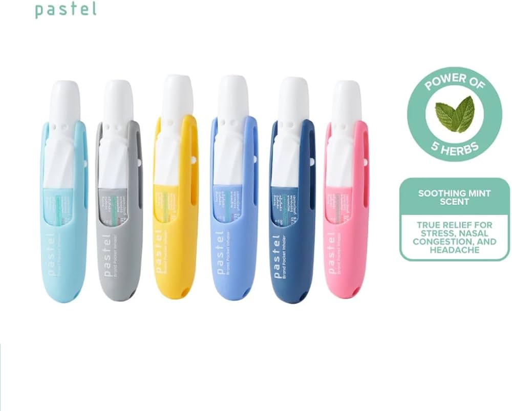 Pastel Herbal Nasal Inhaler Stick