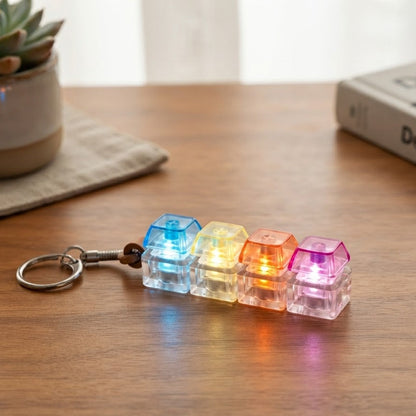 LED Keyboard Fidget Keychain 4-Keys