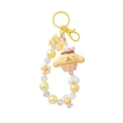 Sanrio Pompompurin Beaded Keychain