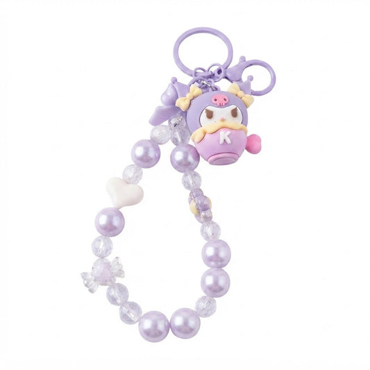 Sanrio Kuromi Beaded Keychain