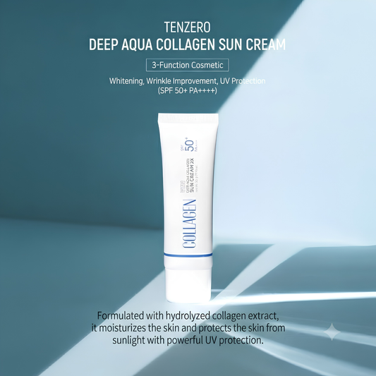 Tenzero Deep Aqua Collagen Sun Cream 2X SPF 50+ PA++++ [50g]