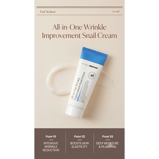 Paul Medison All-In-One Wrinkle Improvement Snail Cream [100ml]