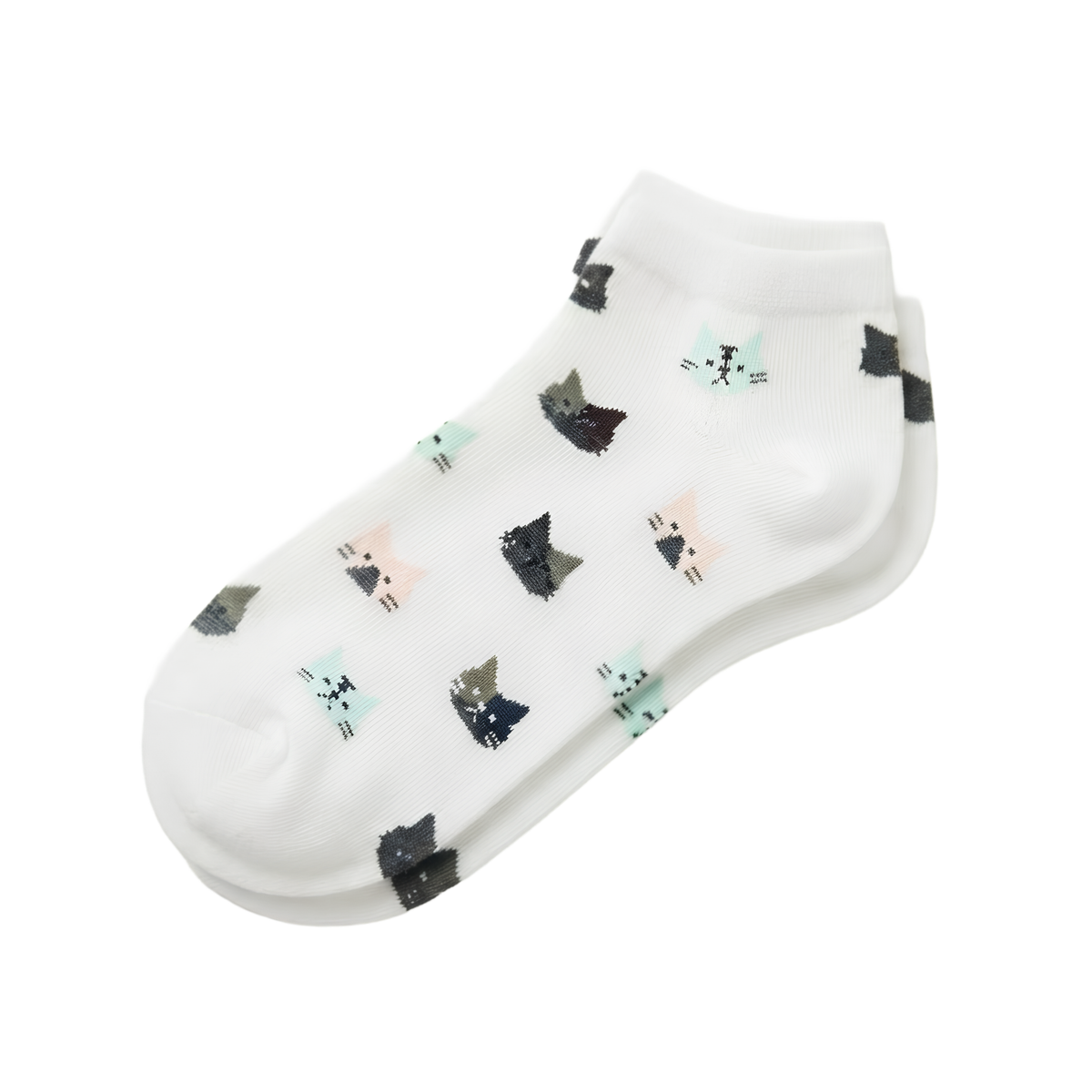 Kitty Sneaker Socks