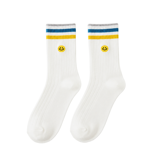 Smile  Crew Socks
