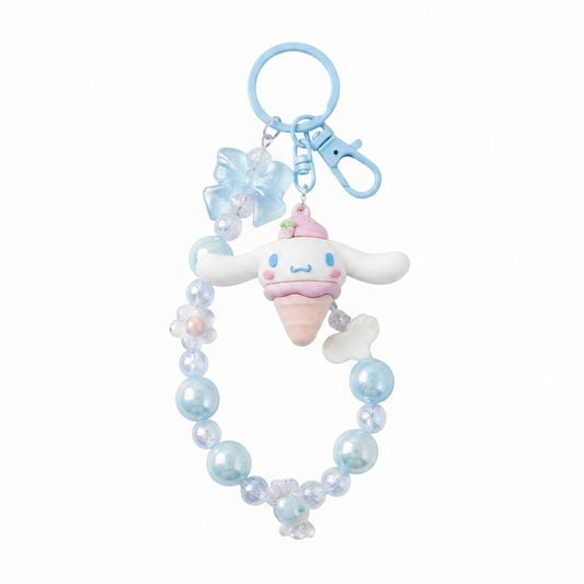 Sanrio Cinnamoroll Beaded Keychain