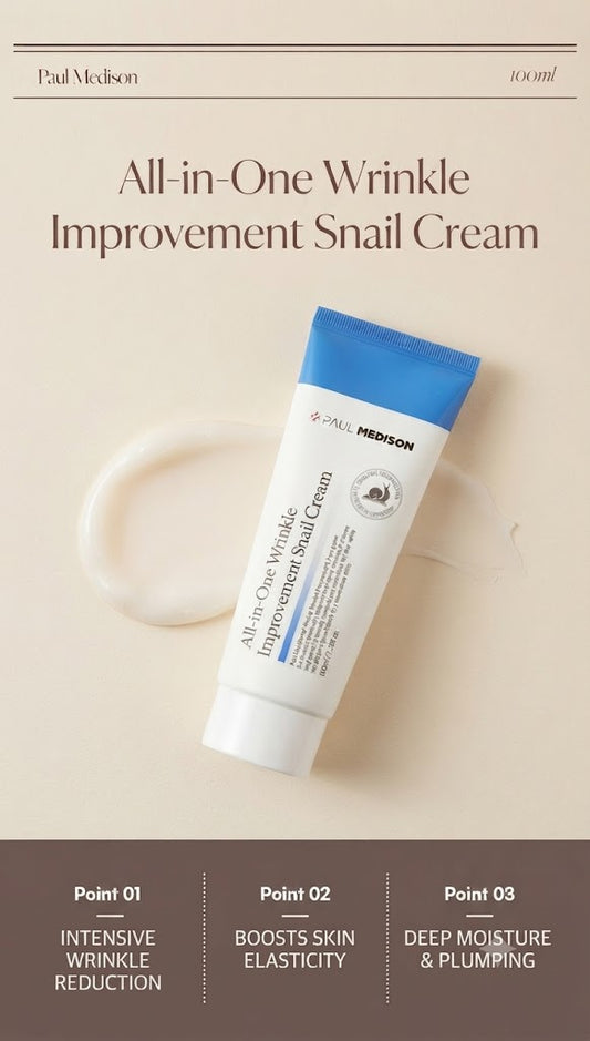 Paul Medison All-In-One Wrinkle Improvement Snail Cream [100ml]