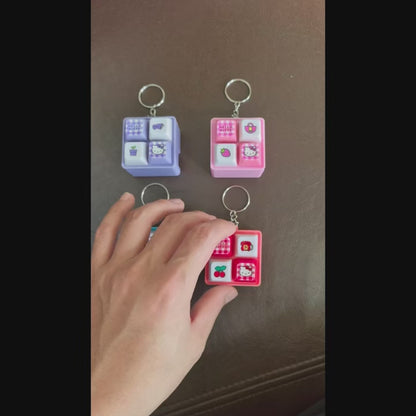 Hello Kitty Keyboard Fidget Keychain